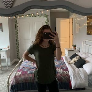 super cute olive green hollister shirt